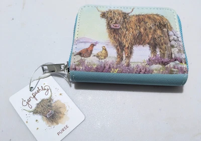 BNWTS Highland cow purse, Christmas gift, coin purse, Scottish highland cow. - Image 1 of 4