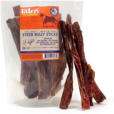 Steer Bully Sticks para perros pequeños y medianos - golosina para perros de un solo ingrediente, Ea... Foto 1 de 4