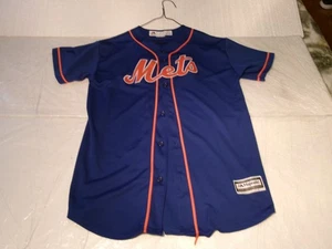 Camiseta azul de los Mets de Nueva York espalda en blanco juvenil XL 18-20 por Majestic MLB béisbol - Imagen 1 de 14