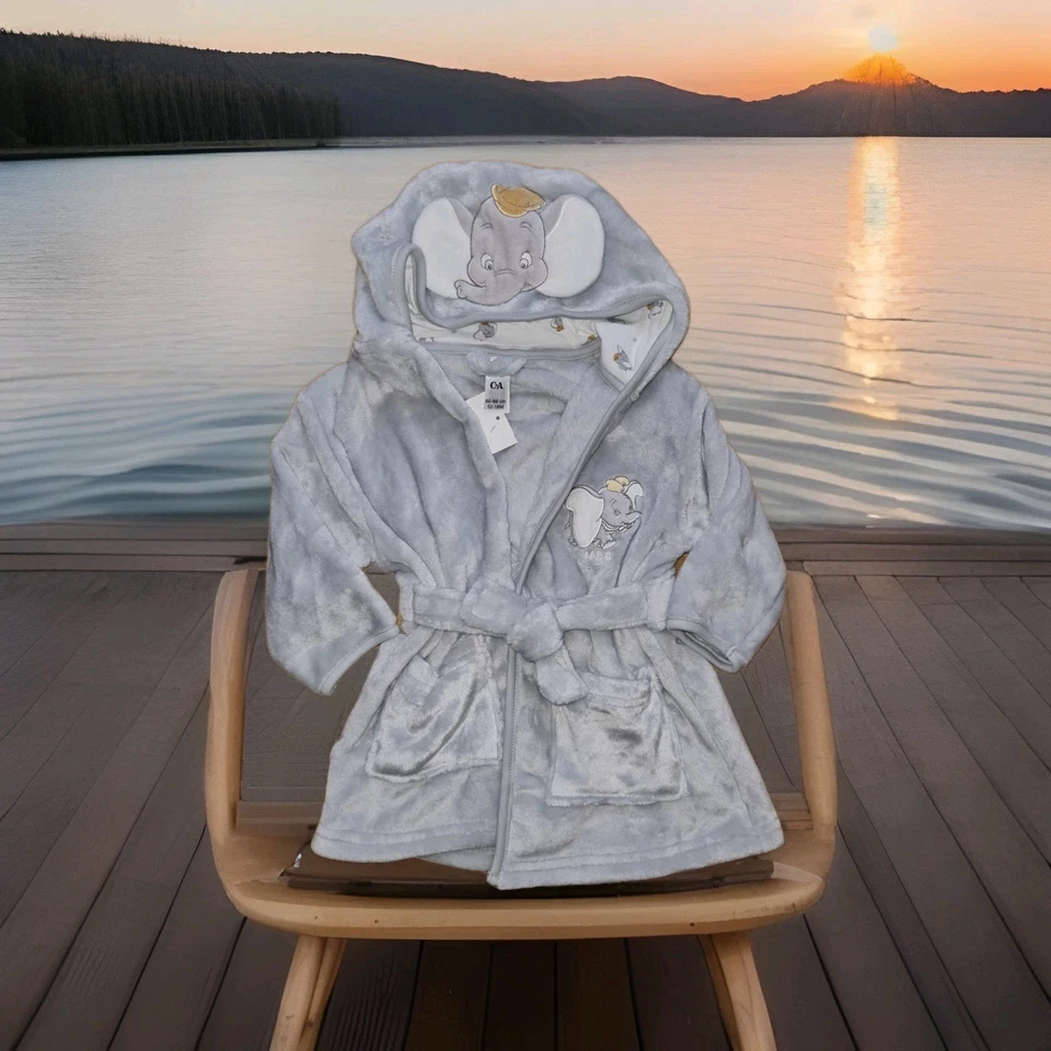 Neu Disney Dumbo Gr. 80 86 C&A Bademantel Kuschelig Weich - Bild 1 von 4