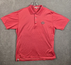 Peter Millar Western Gailes Lachs Rosa Baumwolle Kurzarm Herren Polo Large - Bild 1 von 9