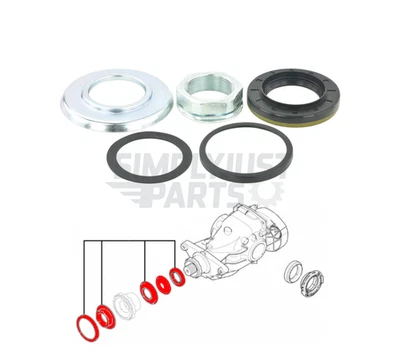 Rear Differential Oil Seal Kit For Bmw 1 3 4 5 6 7 8 X1 X2 X3 X4 X5 X6 X7 Z4 Z3 - Image 1 of 3
