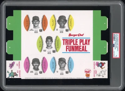 PSA 5 EX 1977 BURGER CHEF FUNMEAL PANEL JIM RICE / DWIGHT EVANS / FERGIE RED SOX - Image 1 of 2