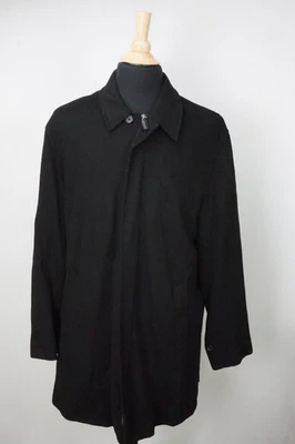 Chaqueta Abrigo Ralph Lauren Etiqueta Púrpura RLPL Franela Negra Lana Talla L  Foto 1 de 4