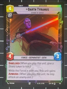 Star Wars Unlimited - Darth Tyranus Foil 733 - Picture 1 of 1
