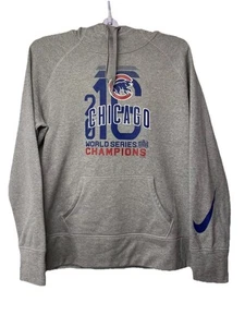 2016 Chicago Cubs World Series Hoodie Size LG Rizzo Schwarber Arrieta Contreras - Picture 1 of 9