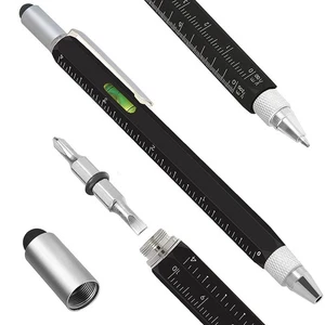 Spirit Level Ballpoint Pen Multi-functional Pen Capacitive Pen Ruler Gadgets - Photo 1/9
