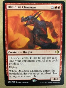 MTG 1x Obsidian Charmaw Modern Horizons 2 Magic the Gathering Card x1 NM - Picture 1 of 1