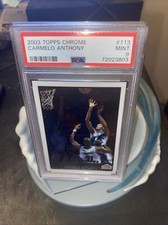 2003-04 Topps Chrome - #113 Carmelo Anthony (RC) PSA 9