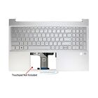 Fits For HP Pavilion 15-EG0455NG Silver UK Palmrest Cover Top Case Keyboard