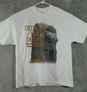 MLK Jr Camisa Para Hombre XL Blanca Dedicar el Sueño Monumento Nacional Mangas Cortas - Imagen 1 de 10