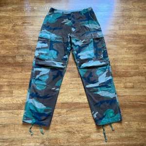 Vintage US Army Cargo Hose Herren Medium 30-32 Camouflage Dbl Knie Quaste Fallschirmjäger Skate - Bild 1 von 14