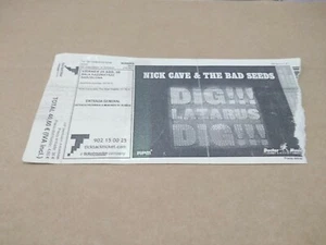 NICK CAVE & THE BAD SEEDS 25 ABRIL 2008 BARCELONA - ENTRADA TICKET - Imagen 1 de 1