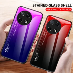 Para Tecno Camon 30S, Moda Gradiente Trasero Vidrio Carcasa Suave Parachoques Estuche Cubierta - Imagen 1 de 21