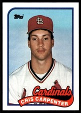 1989 Topps Cris Carpenter Rookie St. Louis Cardinals #282