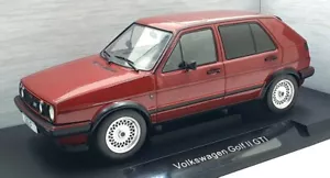 Model Car Group 1/18 Scale MCG18391 - Volkswagen Golf II GTI - Met. Dark Red - Picture 1 of 5