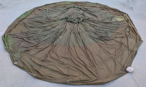 French Indochina/Vietnam War Military Parachute Canopy Green 28' Fabric Material - Picture 1 of 24