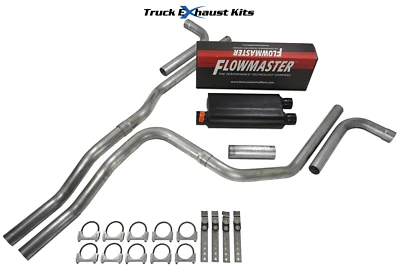 GMC Yukon XL 2000-2006 2.5" Dual Exhaust Kit Side Exit Flowmaster 50 Series - Image 1 of 4