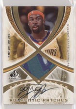2005-06 SP Game Used Edition Authentic /25 Baron Davis #AAP-BD Patch Auto