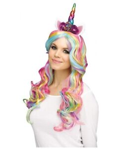 Unicorn Headband - Rainbow - Flowers - Costume Accessories - Adult Teen