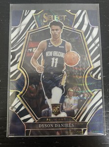 2022-23 Panini Select Dyson Daniels Zebra SSP Rookie Card Premier Level RC