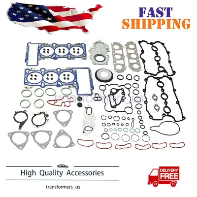 НОВЫЙ комплект прокладок головки двигателя подходит для Audi A4 A5 Q5 A6 A7 Q7 VW Touareg 3.0 TFSI - Изображение 1 из 4