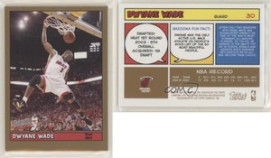 2005-06 Topps Bazooka Gold Dwyane Wade #30 HOF