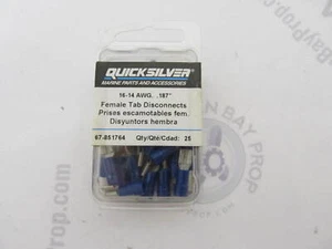 67-851764 MotorGuide Trolling Motor (25) Female Tab Disconnects 16-14 AWG .187" - Picture 1 of 1