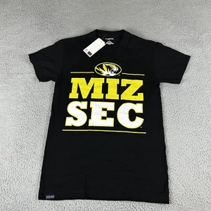 Missouri Tigers Shirt Men Small Black Short Sleeve 100% Cotton College Sports - Picture 1 of 8