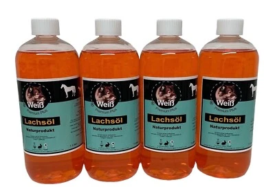 Weiß Premium-Plus Lachs-Öl 4 x 500ml Premium Qualität (11,50 EUR/l) - Bild 1 von 3