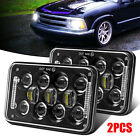 For Chevy S10 1994 1995 1996 1997 Pair 4x6 LED Headlight Projector Beam with DRL