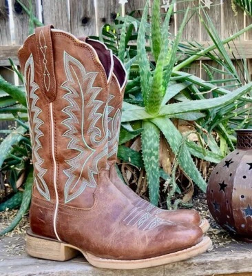 Женские сапоги вестерн Durango® Lady Rebel Pro полированный песок бирюзовая вышивка 7 М - Изображение 1 из 4