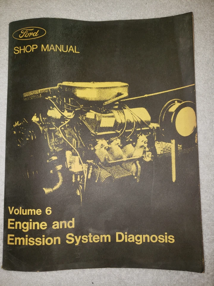 Ford 1973 manual de taller original de fábrica Vol. Mustang Torino 6 motores y emisiones Foto 1 de 1