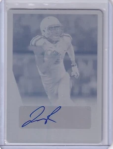 Josh Reynolds 2017 Leaf Ultimate Draft Cyan Printing Plate Rc Auto 1/1 - Picture 1 of 2