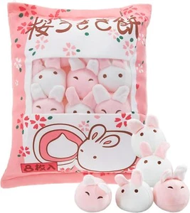Cute Plush Pillow Kawaii Room Decor Throw Pillow Removable Stuffed Animal Toys F - Picture 1 of 7