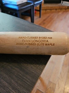 Evan Longoria Game Used Baseball Bat Cracked - Picture 1 of 5