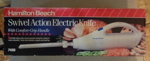 Hamilton Beach Swivel Action Electric Knife with comfort grip handel 74100 - Picture 1 of 5