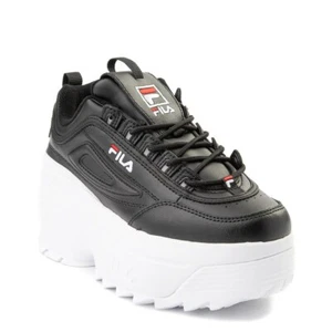 Scarpe da atletica donna Fila Disruptor 2 zeppe NERE bianche NUOVE plateau - Foto 1 di 3