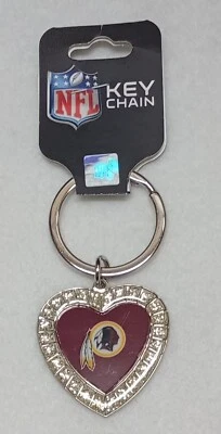 Washington Redskins NFL licensed  heart-shaped keychain - Image 1 of 2