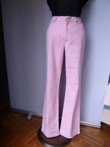 ESCADA SPORT Pantalon Rose jean's flare coton t 40 parfait état - Picture 1 of 10