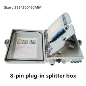 Caja divisorra 8 núcleos ftth tipo tarjeta divisor óptico caja divisor 1:8 - Imagen 1 de 5