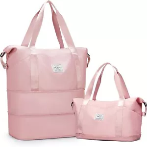 Expandable Travel Duffle Bag for Women Men, Large Gym Bag Travel Tote Bags, - Picture 1 of 6