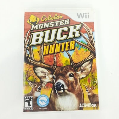 Cabelas Monster Buck Hunter Nintendo Wii Shooting Hunting Game TESTED Manual - Image 1 of 4