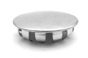 1 Zoll ID Lochkappe Stecker poliert vernickelt Stahl Einsteckpassform 1 Zoll Loch Allwetter - Bild 1 von 12