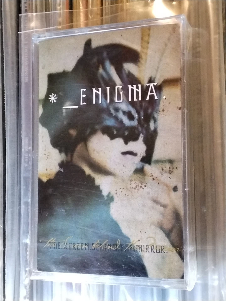 RARE ENIGMA THE SCREEN BEHIND THE MIRROR CASSETTE USA EDITION STILL SEALED INDIE - Image 1 of 4