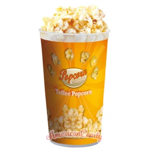 1000g POPPY Toffee KINO - Popcorn (10x 100g Becher) mit Karamelüberzug - Bild 1 von 2