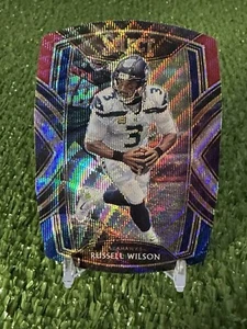 Russell Wilson 2020 Panini Select Club Level rojo azul onda Prizm refractor - Imagen 1 de 2