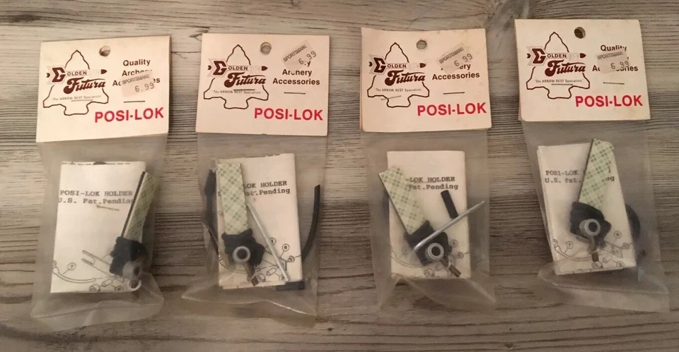 Lote de 4 nuevas llaves doradas antiguas Futura POSI-LOKS Foto 1 de 4