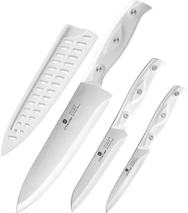 Chef Knife, Ultra Sharp High Carbon Stainless Steel Chef Knife Set, 3-Pc, 8 Inch - Picture 1 of 12