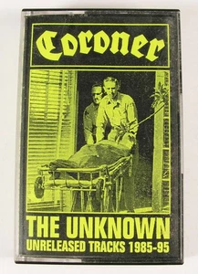 RARE GENUINE ORIGINAL CORONER THE UNKNOWN CASSETTE TAPE FAREWELL TOUR 1996 - Picture 1 of 5